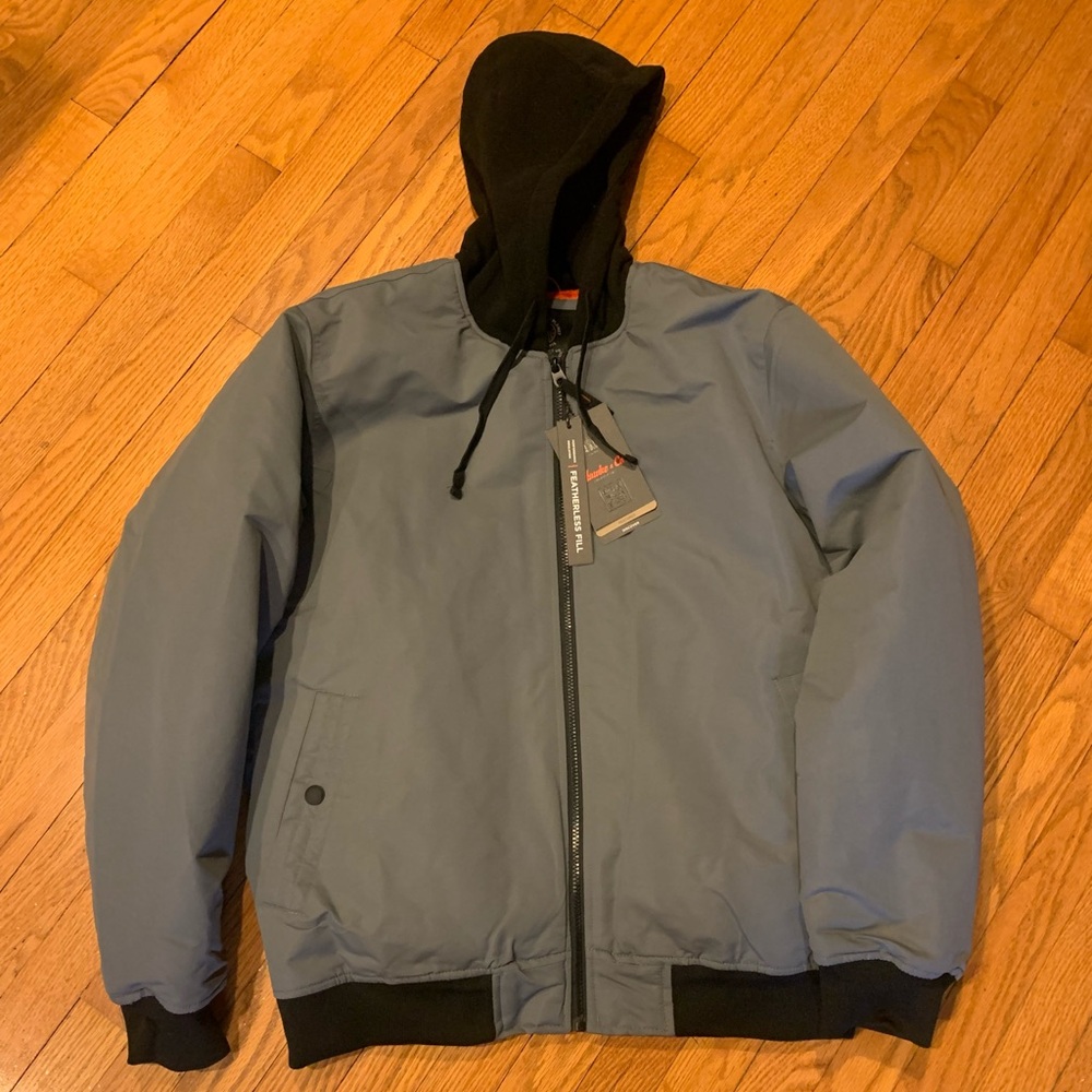 Hawke & Co Mens Stanton Hooded Bomber Jacket
